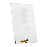 Nouvelle plaque de récompense en cristal au design moderne pour gravure avec support métallique, plaque de trophée en verre, médaille