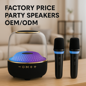 ระบบไมโครโฟนไร้สายแบบพกพา รุ่นอัปเกรดล่าสุด เสียงสเตอริโอทรงพลัง ใสบริสุทธิ์ พร้อมไฟ LED RGB สำหรับงานปาร์ตี้ - Product Image 1