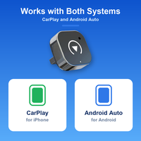Adaptateur sans fil Android Auto CarPlay pour Android, boîte intelligente portable, universel, plug and play, PL7 Pro, Bluetooth, WiFi, autoradio