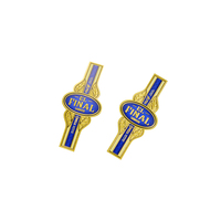 Cinta de cigarro personalizada, pegatinas de etiqueta troquelada de lámina dorada, Logo en relieve de alta calidad