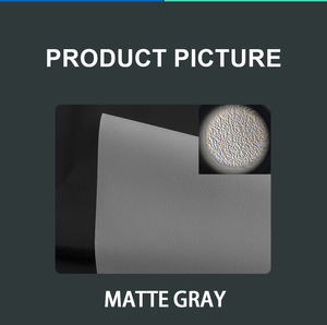 Novedad 2024, Pantalla de Proyección ALR de PVC Gris Mate Suave de 70-250 Pulgadas, con Marco Fijo, Marca Wupro/OEM, Modelo Gallery-Soft Matte - Product Image 3