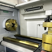 Centre de tournage CNC horizontal à un seul brocheur, de moyenne capacité, automatique, haute précision, 3 axes, CK6150 1000 mm pour le tournage de pièces métalliques