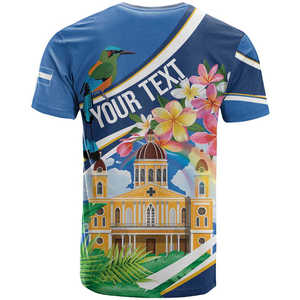 Camiseta Personalizada con Texto de <span class=keywords><strong>Nicaragua</strong></span>, Granada, Viva Nica, Pájaro, Flor, Independencia, para Hombre - Product Image 3