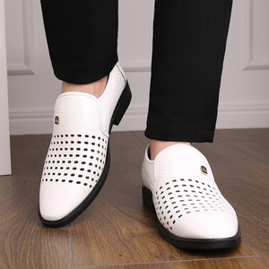 Chaussures en cuir PU pour hommes, respirantes en maille, <span class=keywords><strong>mocassins</strong></span> plats modernes, chaussures habillées formelles pour homme, <span class=keywords><strong>mocassins</strong></span> décontractés quotidiens - Product Image 4