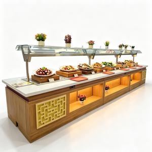 Equipo de Refrigeración Comercial de Acero Inoxidable con Enfriamiento Directo por Aire, Doble Temperatura, para Carnes, Tipo Buffet, Sin Escarcha - Product Image 1