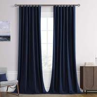 Rideau occultant sur mesure en gros, tissu textile en lin pur écologique, style européen, rideau à œillets