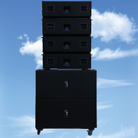 Caisson de basses d'extérieur double Line Array 18 pouces + haut-parleurs professionnels Haut-parleur Line Array double 10 pouces Passif actif alimenté