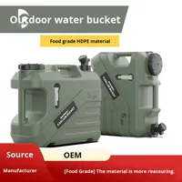Réservoir d'eau portable de 19 L pour l'extérieur, conteneur d'eau en PE pour le camping avec poignée, idéal pour la randonnée, les camping-cars, les voyages et les situations d'urgence