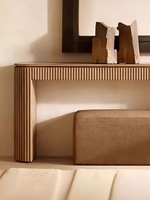 Bureau d'écriture en bois massif Rh, style moderne et minimaliste, mobilier de bureau et de chambre, personnalisable, usage commercial, marque