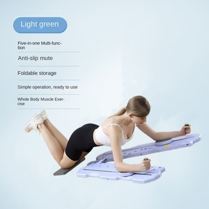 Đa chức năng khỏe mạnh bụng bánh Xe Hội Đồng Quản Trị PVC có thể gập lại Pilates tập thể dục nằm ngửa cuộn bụng ABS nhà phòng tập thể dục xuyên biên giới tập thể dục - Product Image 4