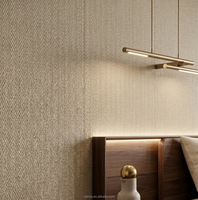 Pierre flexible MCM à texture lin naturel, panneaux tissés en chanvre pour la conception de murs décoratifs intérieurs