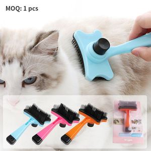 Custom Hair Remover Durable Cat Dog Self Cleaning <b>Pet</b> Grooming <b>Brush</b> for Promotion - Product Image 2