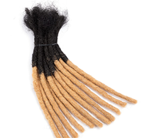 Extensions de dreadlocks en cheveux humains en gros, 100 % faites à la main, extensions de locs afro crépues en cheveux humains