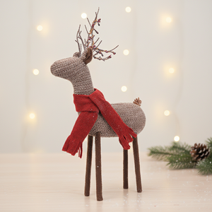2026Trend <b>Door</b> <b>Decorations</b> Luxury Bling Reindeer Statue Decoraciones De Navidad - Product Image 1