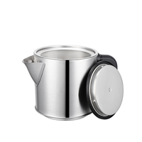 Bouilloire à thé turque intelligente en acier inoxydable, bouilloire électrique portable à température contrôlée, samovar, théière à double chauffage