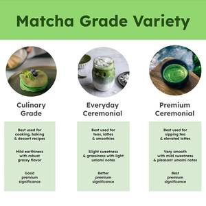 Poudre de matcha biologique USDA de qualité supérieure, matcha culinaire/cérémoniel pour la pâtisserie et la boisson, prix bas - Product Image 5