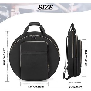 Muestra Gratuita: Bolsa de Transporte para Tambor Circular, Instrumento Musical, Mochila para Platillos con Asa de Transporte, Bolsa de Almacenamiento a Prueba de Polvo - Product Image 3