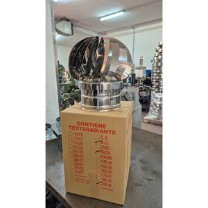 Campana de Chimenea Giratoria Impulsada por el Viento, Acero Inoxidable 304, Certificación KIWA, Diseño Industrial para Extracción de Gases de Combustión - Product Image 4