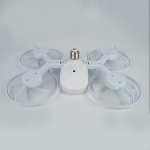 Ventilador de Techo LED Moderno para Dormitorio, Estilo Explosions Drone, Plegable, con Control Remoto y Atenuación de Tres Colores, Diseño Agi32 - Product Image 4