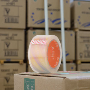 Ruban auto-adhésif transparent en OPP, <span class=keywords><strong>rouleau</strong></span> très résistant, lot de m, pour emballage en Carton - Product Image 3