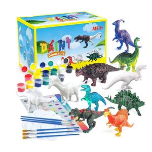 Juego de manualidades artísticas, Kit de pintura de dinosaurio, 10 figuritas de dinosaurio, decora <span class=keywords><strong>tu</strong></span> dinosaurio, crea un juguete de pintura del <span class=keywords><strong>mundo</strong></span> Dino - Product Image 2