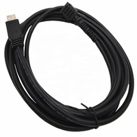 Cable USB 2.0 AM de 3M con Doble Conector IDC de 14 Pines y Paso de 1.27 para Terminal POS Verifone VX805/VX820, Escáner, Computadora, Blindado con Trenzado de PVC/TPE