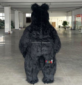 Kostum Cosplay tiup beruang coklat maskot dewasa 2*2.6*3m dapat disesuaikan untuk pesta Halloween hiburan - Product Image 3