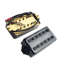 High Quality Black Cover Humbucker Brass Baseplate LP Guitar Pickup with Alnico 5 Magnet