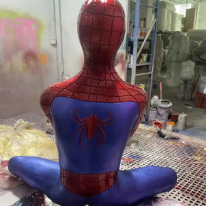 LED tamaño real Spider-<span class=keywords><strong>Man</strong></span> estatua resina artesanía invertida película personaje Spider-<span class=keywords><strong>Man</strong></span> escultura fibra de vidrio suspendido <span class=keywords><strong>Spidy</strong></span> escultura - Product Image 4