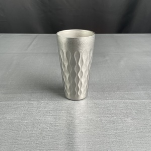 550ml in acciaio inox doppio strato diamante tazza di birra elegante Design classico durevole facile pulire resistente al calore per il freddo caldo - Product Image 5