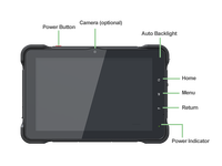 Nueva Tablet PC Industrial Resistente de 10 Pulgadas para Vehículos, Qualcomm Octa Core, Android 13, con 4G, BT, GPS, WIFI, IP67, GPIO, RS232, CANBUS