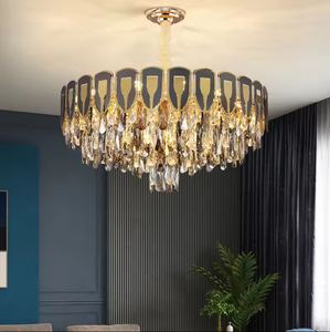 Candelabro de cristal de lujo moderno, luz colgante para el hogar de tamaño medio, oficina, sala de estar, fabricación de hoteles, cristal de lujo - Product Image 1