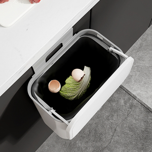Contenedor de Compostaje para Cocina, Pequeño, Colgante o para Debajo del <span class=keywords><strong>Fregadero</strong></span>, de PP, con Tapa, Ecológico, para Armario, Baño, Dormitorio, Oficina, Camping - Product Image 3
