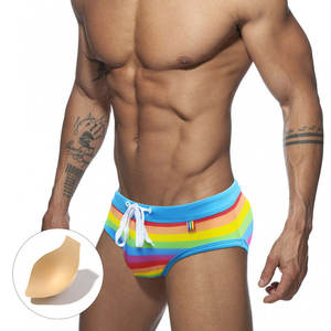 Bañador estampado para hombre, ropa de baño Sexy de verano, calzoncillos de cintura baja, ropa de playa abultada, moda deportiva corta, 2022 - Product Image 3