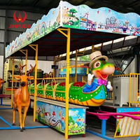 Nouvelle conception de manèges de parc d'attractions, jeux de carnaval, manèges pour enfants, petites montagnes russes sur le thème des dinosaures