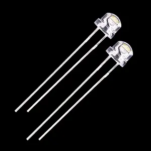 Warm pure natural cool white 5mm 4.8mm straw hat dip led chip diode
