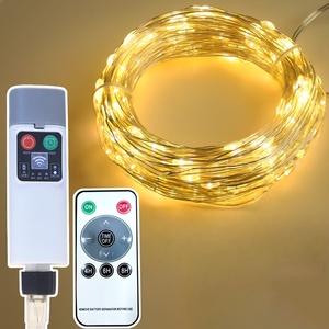 50 chiếc đèn <span class=keywords><strong>LED</strong></span> dây đồng 5M IP65 kiểu cây, sạc USB, dùng pin, trang trí ngoài trời, Giáng sinh, lễ hội - Product Image 1