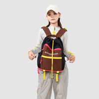 Sac à dos de voyage léger à blocs de couleur 20-35L en polyester unisexe, sac à dos de grande capacité