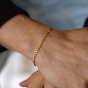 eManco Wholesale Resizable <strong>Adjustable</strong> 18K Gold <strong>Bracelet</strong> Men's 316 Stainless Steel Minimalist Chain Link <strong>Silver</strong> <strong>Bracelet</strong> Men - Product Image 4