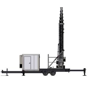 Torre <span class=keywords><strong>de</strong></span> remolque <span class=keywords><strong>de</strong></span> comunicación móvil <span class=keywords><strong>de</strong></span> 20m 5G 4G GSM <span class=keywords><strong>Internet</strong></span> estación Base móvil celda <span class=keywords><strong>de</strong></span> vaca ángulo duradero Material <span class=keywords><strong>de</strong></span> acero - Product Image 1