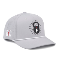 Casquettes de baseball perforées personnalisées imperméables avec logo, casquettes de baseball à 5 panneaux, casquettes de sport brodées pour hommes
