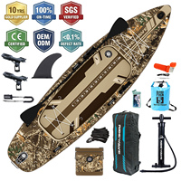 Planche de paddle gonflable haute capacité, extra large et stable, pour la pêche, destinée aux marchés australien et américain (B2B)