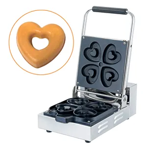 Commercial Electric Heating Mini Donut Machine Stainless Steel Heart Shape Donut Making Machines For Sale