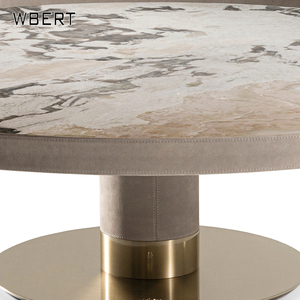 Wbert ไฟโต๊ะน้ำชาหินหรูหราสไตล์อิตาลีห้องนั่งเล่นเรียบง่ายอพาร์ทเมนท์ขนาดเล็กบ้านกาแฟขนาดหินอ่อนธรรมชาติของปิกัสโซ - Product Image 2