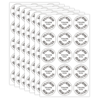 Autocollants ronds transparents en PET imperméables, étiquettes vierges en papier kraft pour l'impression, autocollants ronds transparents pour l'étanchéité des emballages