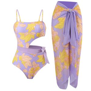 Ensemble de 2 pièces rétro imprimé de haute qualité, bikini sexy pour adolescentes, maillot de bain pour jeunes filles, pour femmes - Product Image 3