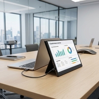 Vente en gros usine PM-1561P Écran portable 15,6 pouces Plug & Play multi-données pour la présentation de données au bureau (texte et images)
