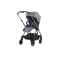 Poussette de bébé pliable de paysage élevé compacte de luxe Personnaliser la poussette