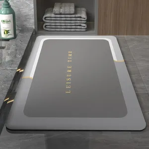 Dark Grey Stain Resistant Pattern Color Size Customizable Rubber Material Floor Mat