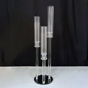 <span class=keywords><strong>Portacandele</strong></span> <span class=keywords><strong>in</strong></span> Cristallo a 3 Bracci per Matrimoni, Candelabro <span class=keywords><strong>in</strong></span> <span class=keywords><strong>Vetro</strong></span> Trasparente per Decorazioni <span class=keywords><strong>da</strong></span> Tavolo Nuziali - Product Image 3